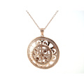 Good Quality and China Manufacture New Product Green Zirconia Silver Jewelry Pendant P4992